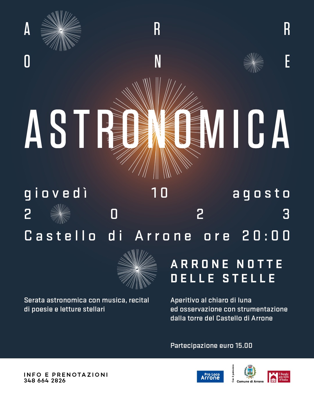 Arrone – le stelle dalla torre civica